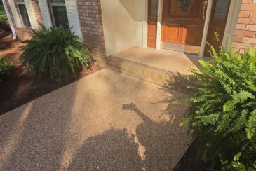 Limestone Front steps and Sidewalk 2