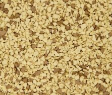 A close-up of a textured surface covered with small, irregularly shaped beige and light brown granules, resembling instant coffee or cereal flakes.